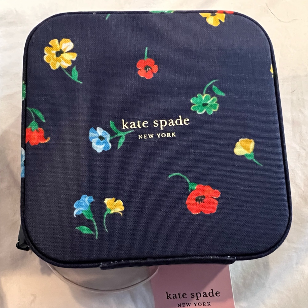 Kate Spade Jewelry/Travel Organizer - Navy Floral - NWT